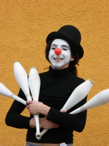 Payaso malabarista